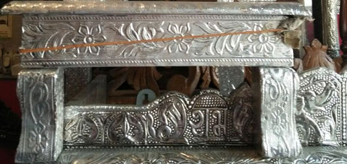 Meenakari Silver Peeta Big