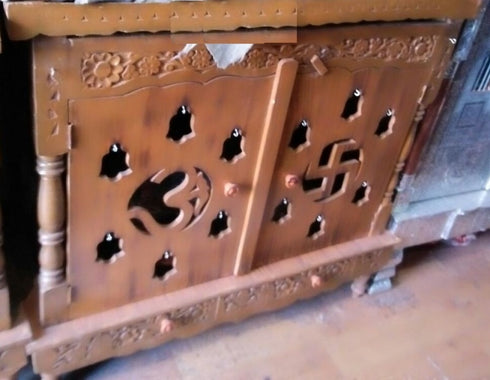 Om & Swastik Pooja Mandir