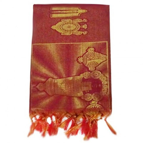 Namo Border Zari Shawl Maroon