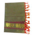Namo Border Zari Shawl Dark Green