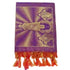 Namo Border Shawl Violet