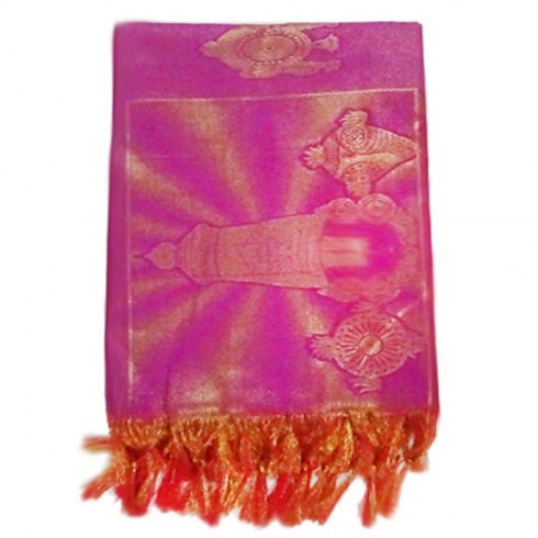 Namo Border Shawl Pink