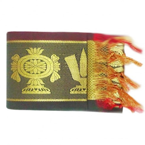 Namo Border Zari Kanduva Dark Green Pack Of 2