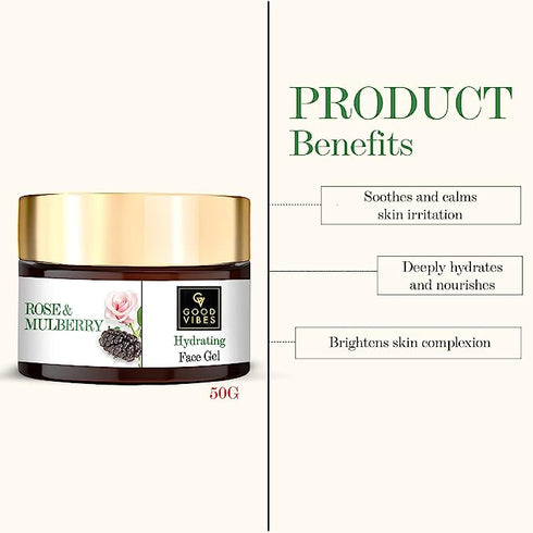 Good Vibes Rose & Mulberry Hydrating Face Gel