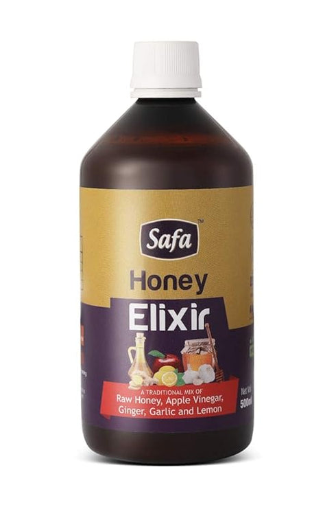 Safa Honey Elixir | Pure Raw Honey | Apple Cider Vinegar | Ginger |Garlic and Lemon Heart Tonic