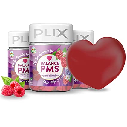 Plix Balance PMS GummiesRaspberry