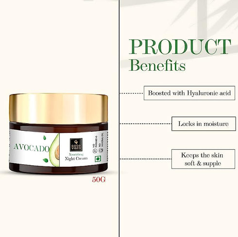 Good Vibes Avocado Nourishing Night Cream 50g