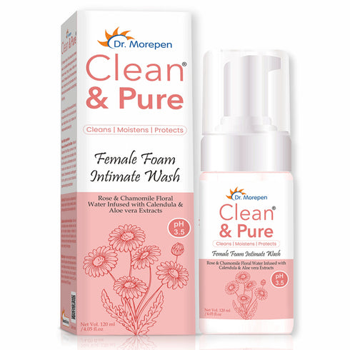 Dr. Morepen Clean & Pure Female Foam Intimate Wash 120ml