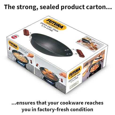 Hawkins Futura Flat Bottom Kadhai 30 cm Diameter 3.75 L (AD375)