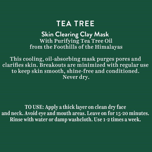Biotique Advanced Organics Tea Tree Skin Clearing Clay Mask 70g