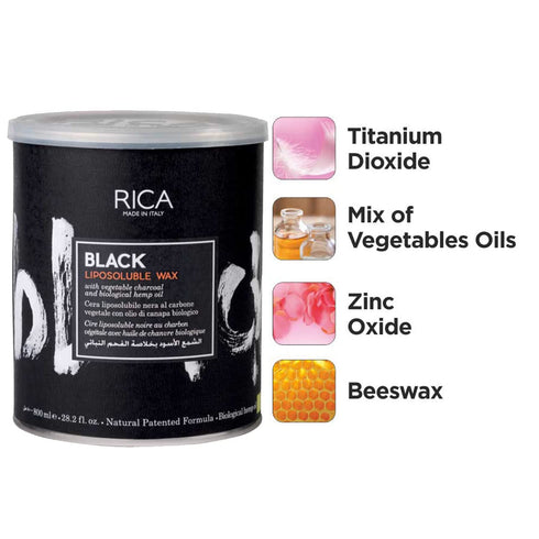 Rica Black Liposoluble Wax 800ml