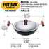 Hawkins Futura Hard Anodised Kadhai 22 cm Diameter with Lid 1.5 L (AK15S)