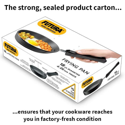 Hawkins Futura Hard Anodised Frying Pan 18 cm Diameter (AF18)