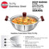 Hawkins Triply Stainless Steel Kadhai 28 cm Diameter with Lid 4 L (SSK40G)