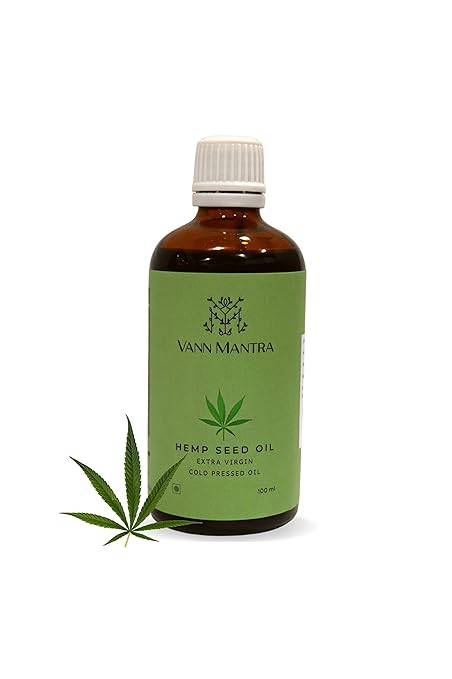 Vann Mantra Hemp Seed Oil Cold Pressed Organic Hemp Oil For Hair & Skin Care 100 ml