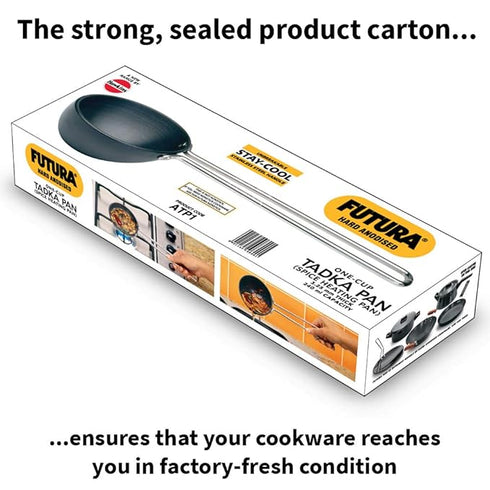 Hawkins Futura Hard Anodised Tadka Pan 10 cm Diameter 240 ml (ATP1)