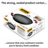 Hawkins Futura Hard Anodised Kadai Deep-Fry Pan with Steel Lid