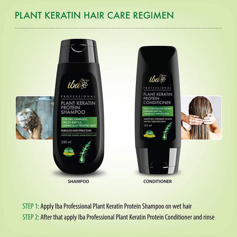 Iba Professional Plant Keratin Protein Shampoo & Conditioner Combo