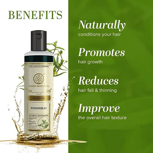 Khadi Natural Ayurvedic Bhringraj Hair Oil 210 ml
