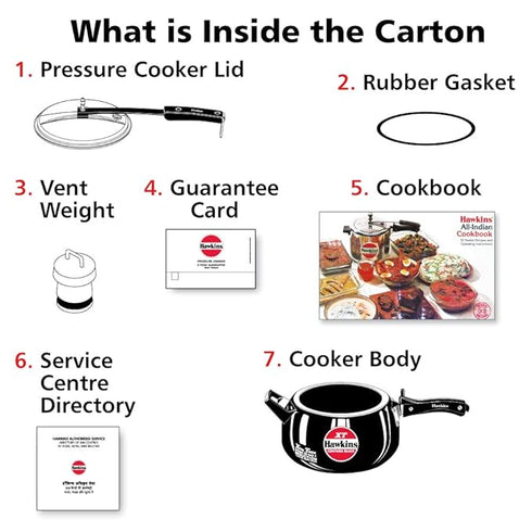 Hawkins Contura Black XT 5 L Induction Bottom Pressure Cooker (CXT50)