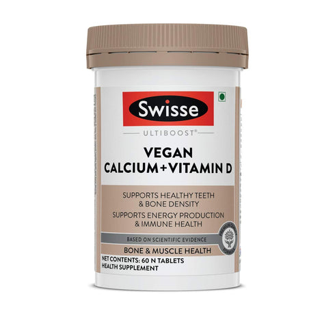 Swisse Ultiboost Vegan CalciumandVitamin D Tablet 60 Tablets