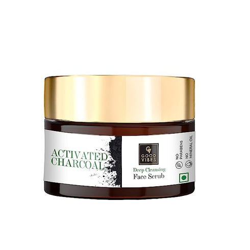 Good Vibes Activated Charcoal Deep Cleansing Face Scrub