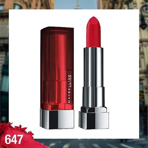 Maybelline Creamy Matte Lipstick / 647 Dare to be Red