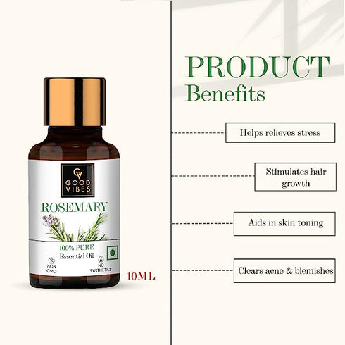 Good Vibes Rosemary 100% Pure Essential Oil