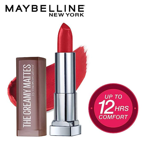 Maybelline Creamy Matte Lipstick / 641 Pink my Red