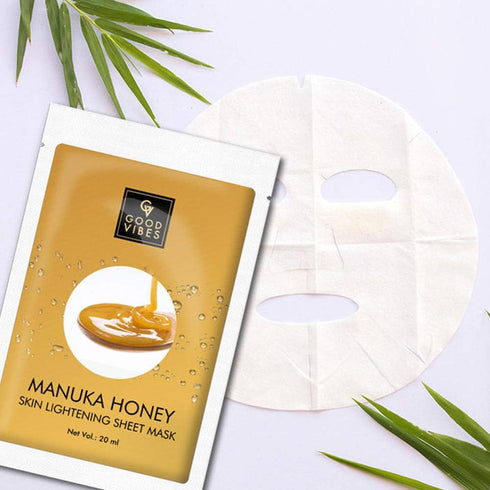 Good Vibes Manuka Honey Skin Lightening Sheet Mask 20ml