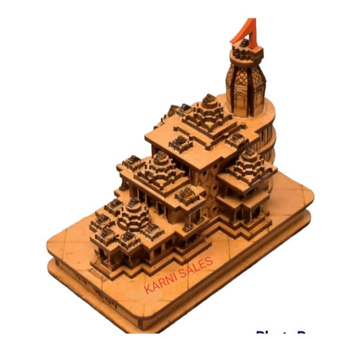 Shri Ram Mandir Ayodhya 3D Wood Tempal With Full Polished