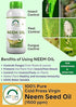 ATOM AGROTECH Organic Cold Pressed PURE NEEM OIL