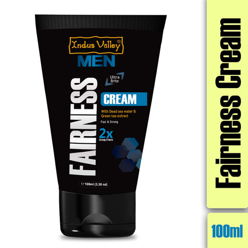 INDUS VALLEY Men Fairness Cream With Dead Sea Water & Green Tea Extract For Natural Fair Look 100 ml
