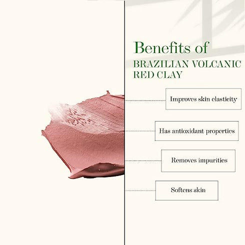 Good Vibes Brazilian Volcanic Red Clay Oil Control Face Scrub 50g