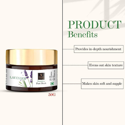 Good Vibes Nourishing Foot Mask - Lavender 50g