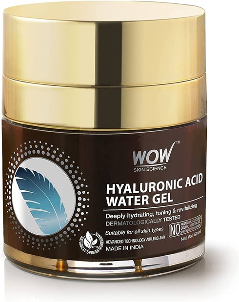 WOW Skin Science Hyaluronic Acid Water Gel Face Moisturizer for Women & Men