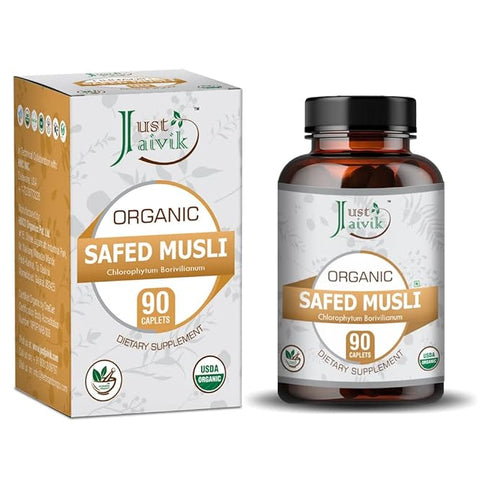 Just Jaivik Organic Safed Musli Tablets