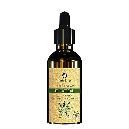Hm Herbal Me Certified Organic Oil For Face & Hair 50 ml | Hemp Seed Oil