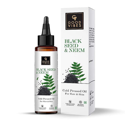 Good Vibes Blackseed And Neem Cold Pressed Oil For Hair & Skin 100ml