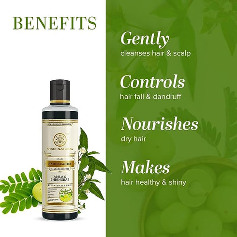 Khadi Natural Ayurvedic Amla and Bhringraj Shampoo 200 ml