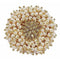 Gold Plated Pearl Beads Polki Ring