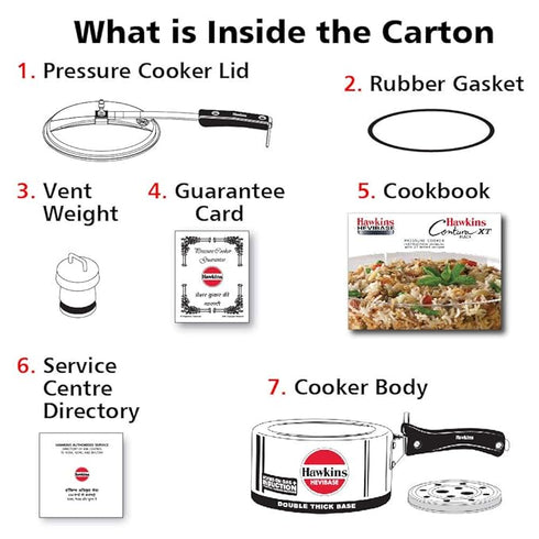 Hawkins Hevibase 2 L Induction Bottom Pressure Cooker (IH20)