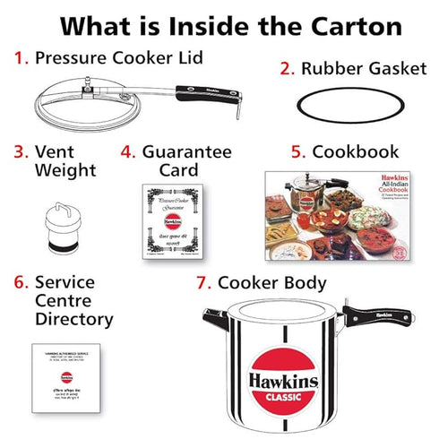 Hawkins Classic 12 L Pressure Cooker (CL12)