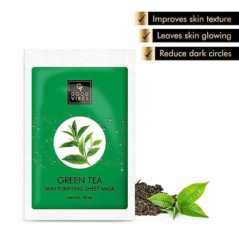 Good Vibes Green Tea Skin Purifying Sheet Mask
