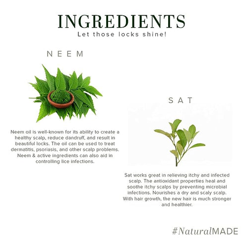 Khadi Natural Hair Cleanser Khadi Neem Sat 210ml