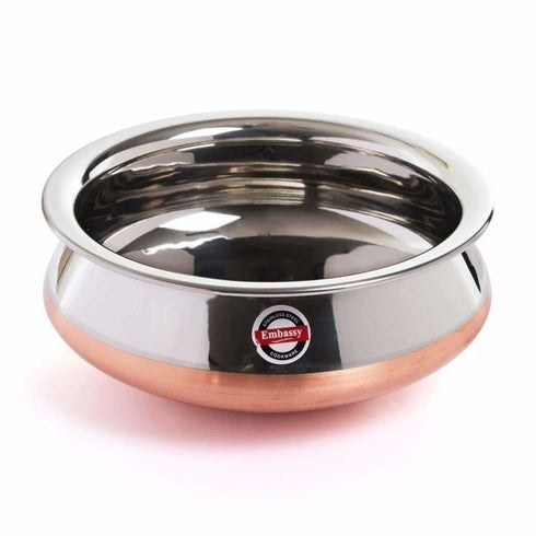 Stainless Steel Copper Bottom Pongal Handi Sizes 4