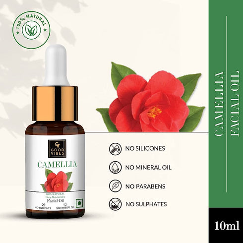 Good Vibes 100% Natural Camellia Deep Moisturizing Facial Oil 10ml