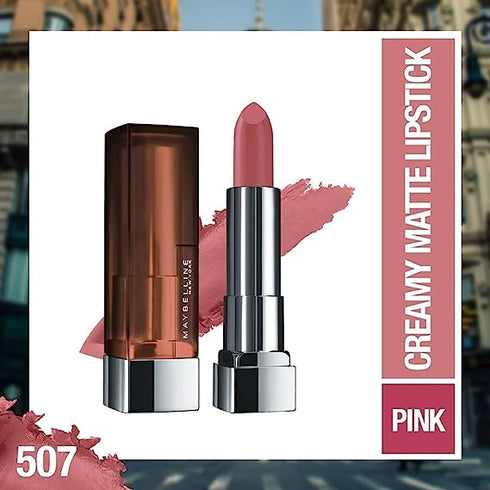 Maybelline Creamy Matte Lipstick / 507 Almond Pink