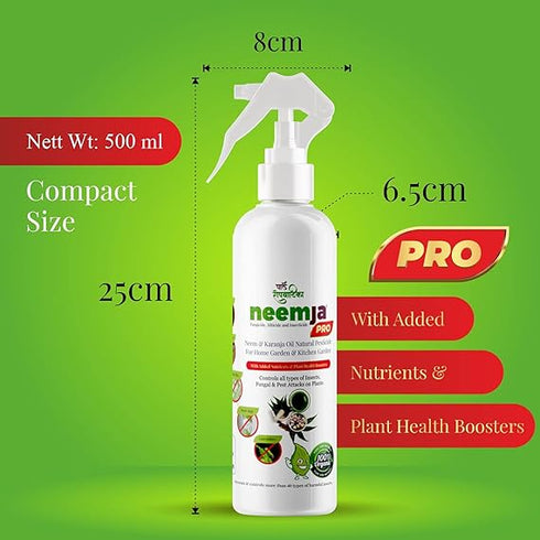 Parle Ropvatika Neemja Pro Organic Neem Oil And Karanja Oil For Plants Insects Spray 500ml