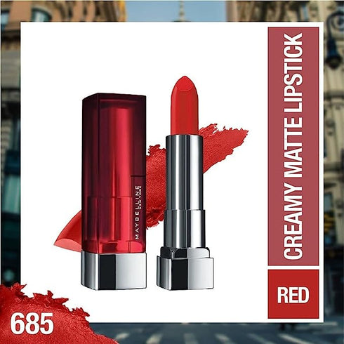 Maybelline Creamy Matte Lipstick / 685 Craving Coral